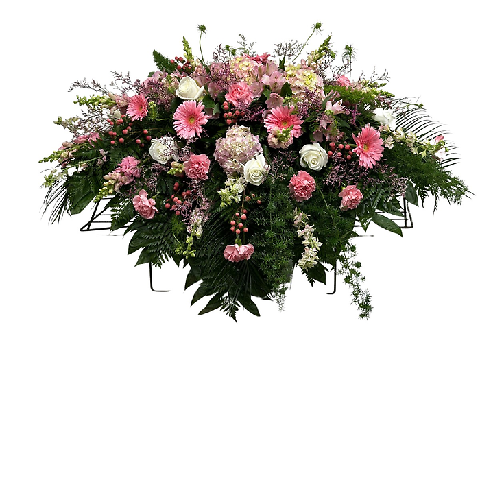 Pink Casket Spray