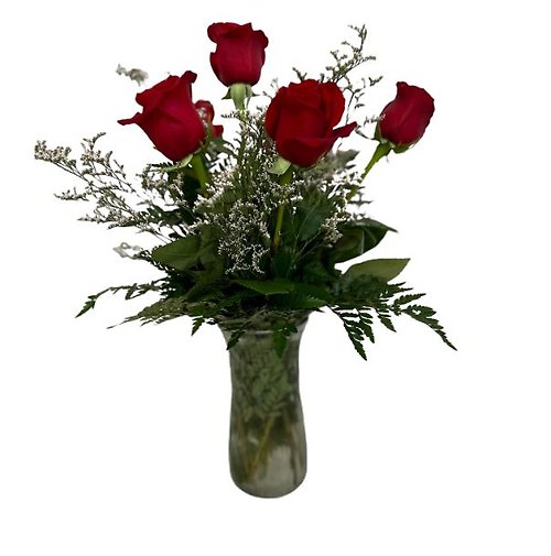 6 Red Roses