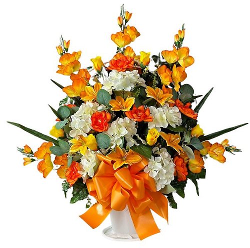 Orange & Yellow Sympathy Basket