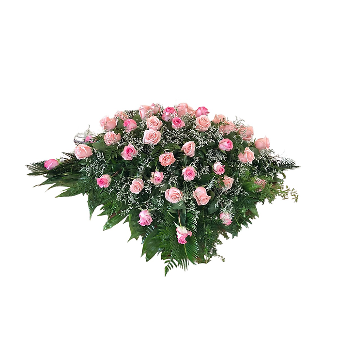 Pink Rose Casket Spray